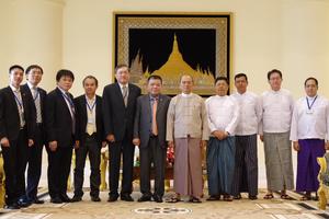 Tổng thống Cộng hòa liên bang Myanmar tiếp Chủ tịch AVIM/BIDV 
