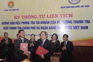 Hướng dẫn việc phong tỏa tài khoản của đối tượng thanh tra