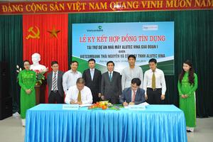 Ký hợp đồng tín dụng tài trợ dự án nhà máy Alutec Vina