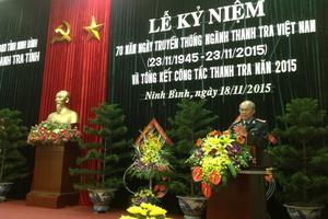 Thanh tra Ninh Bình: Đóng góp nhiều công sức vào sự phát triển của tỉnh