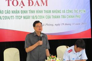 Tọa đàm về khảo sát xây dựng báo cáo liên quan đến tham nhũng