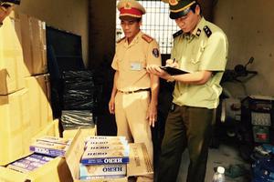 Gần 9.000 bao thuốc lá ngoại bị Công an bắt giữ