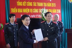 Nam Định có Chánh Thanh tra mới
