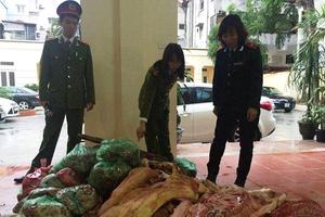Hà Nội: Thu giữ 1 tấn lợn thối được “phù phép” thành thịt tươi