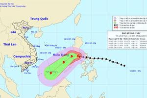 Đêm nay bão Melor vào Biển Đông