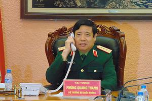 Bộ trưởng Quốc phòng Việt-Trung điện đàm
