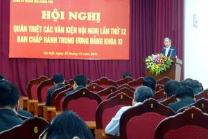 Quán triệt các văn kiện Hội nghị lần thứ 12 