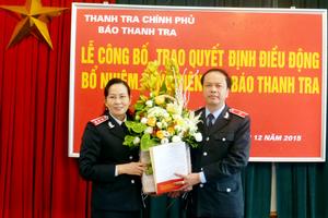 Công bố quyết định bổ nhiệm Tổng Biên tập Báo Thanh tra