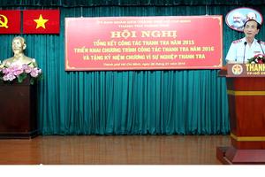 Thanh tra TP Hồ Chí Minh tổng kết công tác thanh tra 2015