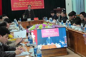 Hòa Bình: Triển khai công tác tiếp dân giải quyết KN,TC năm 2016  