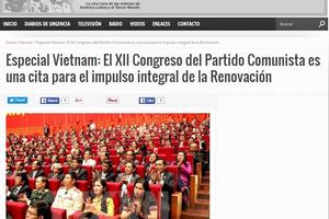 Báo chí Argentina đưa tin đậm nét về Đại hội Đảng lần thứ XII