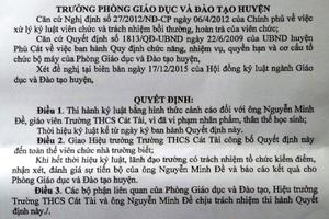 Thanh tra vào cuộc vụ thầy giáo đổ nước vào miệng học trò