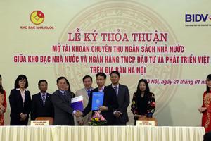   Ký kết mở tài khoản chuyên thu Ngân sách Nhà nước 