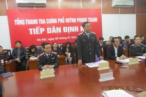 Tổng Thanh tra Huỳnh Phong Tranh tiếp công dân định kỳ