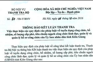 Phát hiện sai phạm trong tuyển dụng công chức