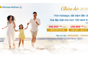 Chào hè 2016 - Bay giá rẻ cùng Vietnam Airlines