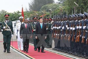 Chủ tịch nước Trương Tấn Sang bắt đầu chuyến thăm Mozambique