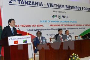 Chủ tịch nước dự Diễn đàn Doanh nghiệp Tanzania-Việt Nam