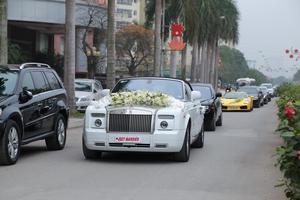 Á hậu Trà My được rước dâu bằng dàn siêu xe tiền tỷ