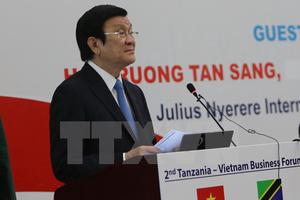 Chủ tịch nước Trương Tấn Sang thăm đặc khu kinh tế Benjamin