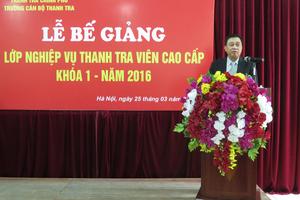 Bế giảng lớp nghiệp vụ thanh tra viên cao cấp năm 2016