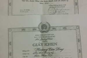 Giả giấy khen để tăng lương trước thời hạn?