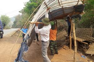 Giải tỏa nhiều vi phạm hành lang an toàn giao thông 
