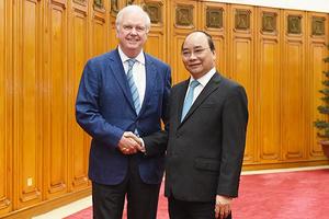 Thủ tướng Nguyễn Xuân Phúc tiếp Giáo sư Đại học Harvard, Hoa Kỳ