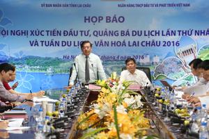 Họp báo giới thiệu về Hội nghị xúc tiến đầu tư tại Lai Châu