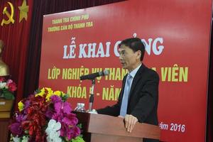 Khai giảng lớp thanh tra viên khóa 5/2016