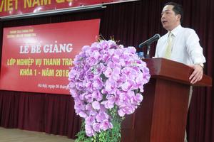 Bế giảng lớp thanh tra viên khóa 1/2016