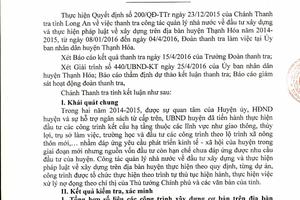  Kiến nghị kiểm điểm trách nhiệm nhiều lãnh đạo phòng, ban