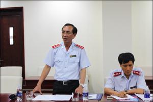 Phó Tổng Thanh tra Đặng Công Huẩn làm việc với Đại học Quốc gia TP.HCM 