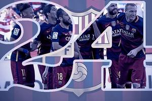 24 con số biết nói về chức vô địch thứ 24 của Barca