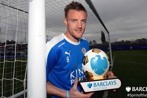 Vardy nhận danh hiệu Cầu thủ xuất sắc nhất mùa