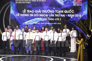 Trao thưởng cho 70 tác phẩm đoạt giải thông tin đối ngoại lần 2
