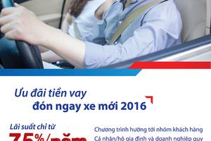 Sở hữu xế mới với chương trình “Ưu đãi tiền vay, đón ngay xe mới” của BIDV