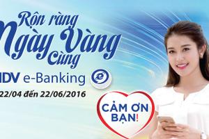 Rộn ràng ngày vàng cùng BIDV e-Banking – chương trình ưu đãi nhân dịp 59 năm thành lập