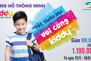 Kiddy tặng 100.000 đồng cho khách hàng nhí nhân dịp 1/6
