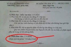 Không có việc trường ra đề thi phân tích phim “Cô dâu 8 tuổi”