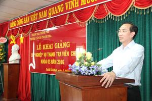 Khai giảng lớp thanh tra viên chính khóa 3 năm 2016
