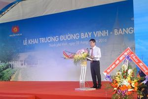 Khai trương đường bay Vinh - Bangkok