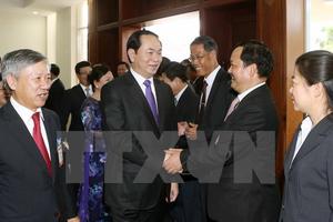 Hoạt động của Chủ tịch nước Trần Đại Quang tại thủ đô Vientiane