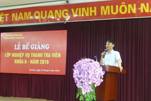 Bế giảng lớp thanh tra viên K6/2016