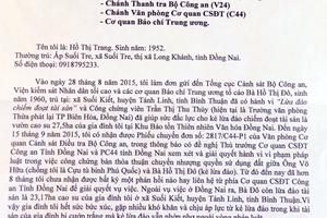 Gia đình cựu tù binh Phú Quốc cầu cứu Trung ương