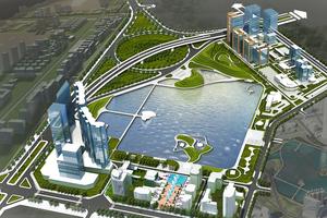 Khởi công dự án công viên, hồ điều hòa Cầu Giấy