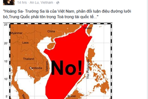Sao Việt phản đối 'đường lưỡi bò' của Trung Quốc