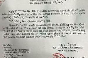 Chủ tịch Hà Tĩnh "hỏa tốc" yêu cầu làm rõ vụ chôn chất thải của Formosa