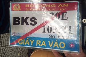 Đề nghị xử lý ô tô gắn phù hiệu Bộ Công an không hợp lệ