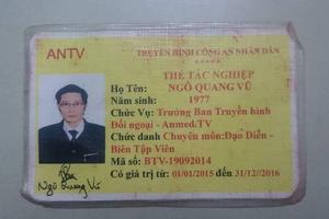 Bắt đối tượng tàng trữ ma túy mang thẻ giả cơ quan báo chí